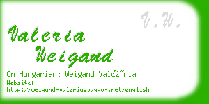 valeria weigand business card